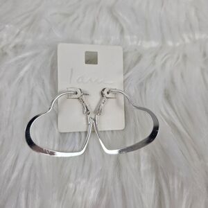 Iam Silver Heart-Shaped Earrings